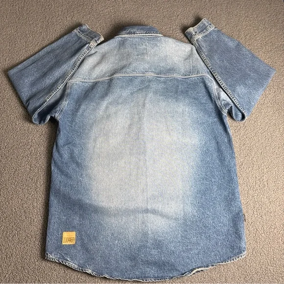 VTG Sean John Jacket Men Blue Denim Pearl Snap Button Pockets Cowboy. - Picture 14 of 14